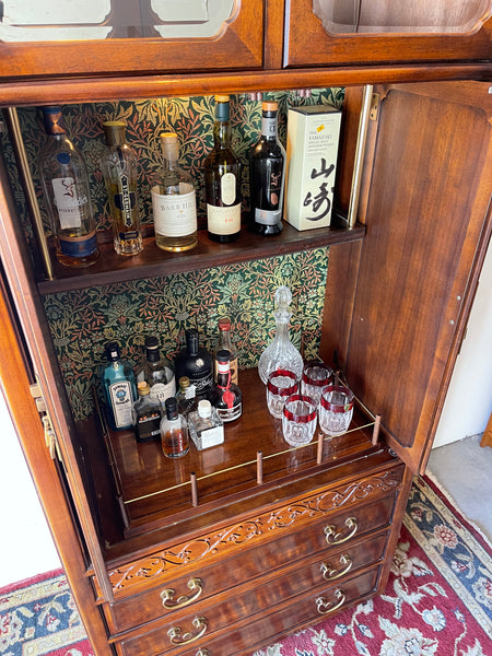 Custom Henredon Bar Cabinet