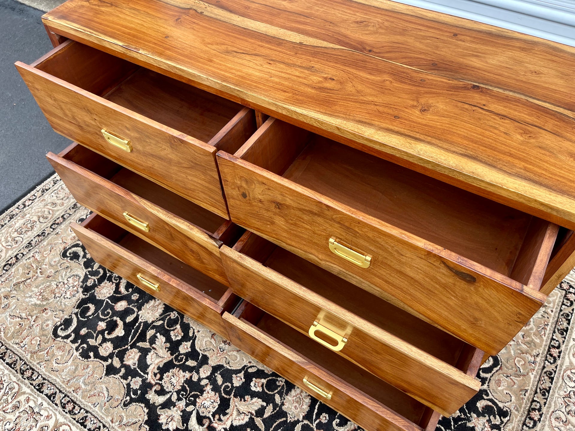 Campaign Style Solid Rosewood Dresser