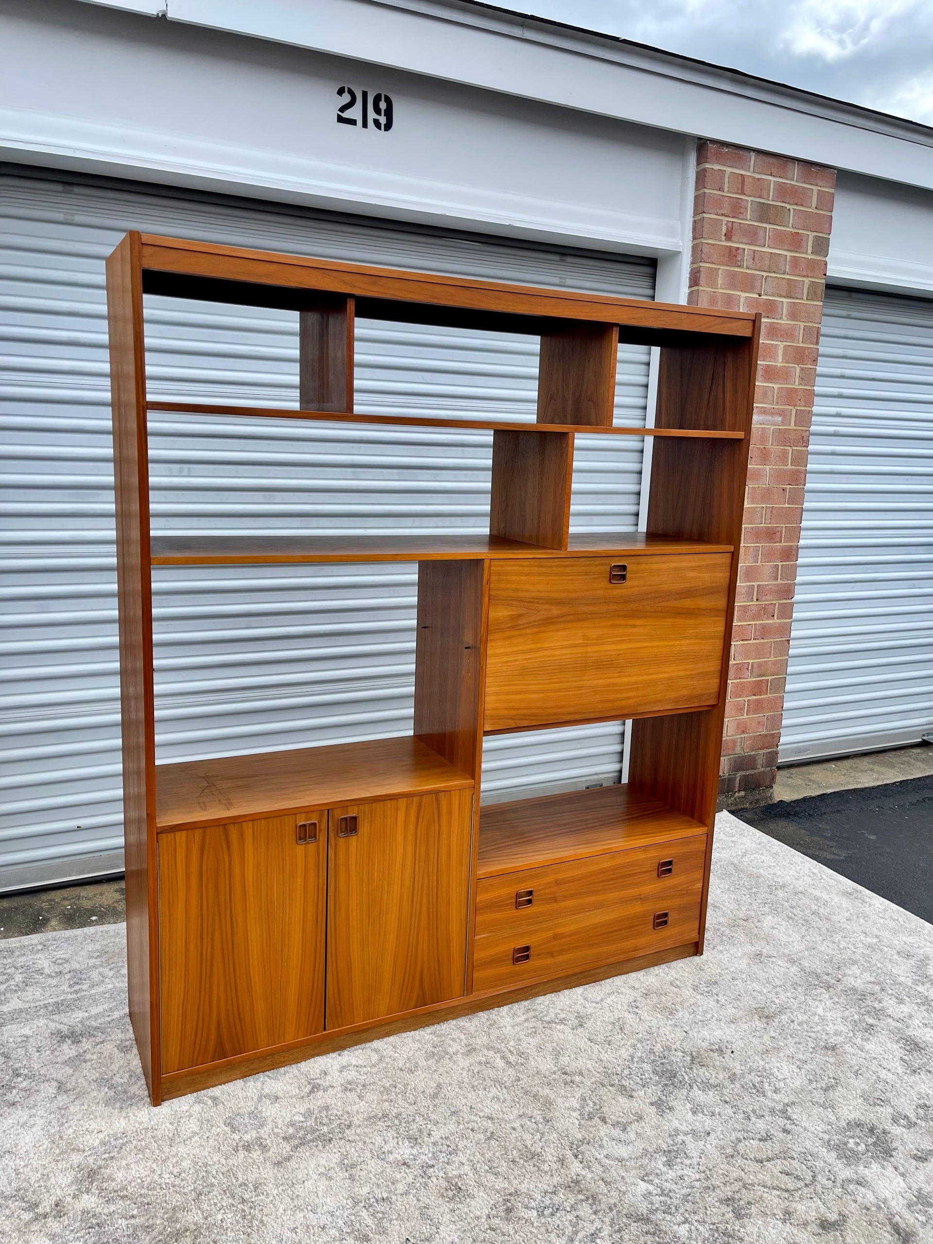 Mid Century Modern Danish Teak Bookcase
