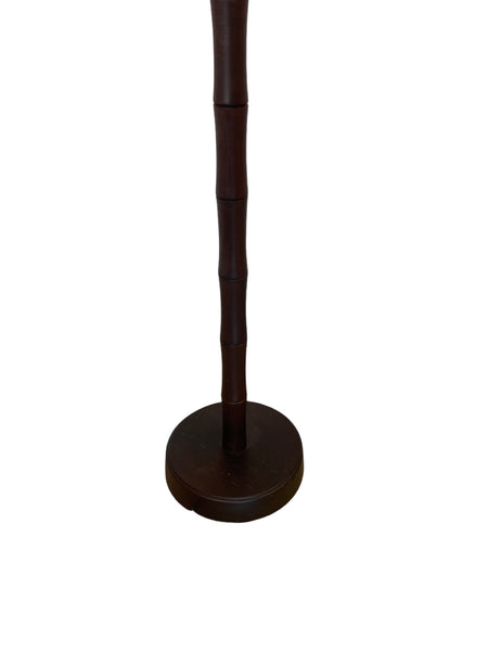Chinese Lotus Floor Lamp with Red Shade