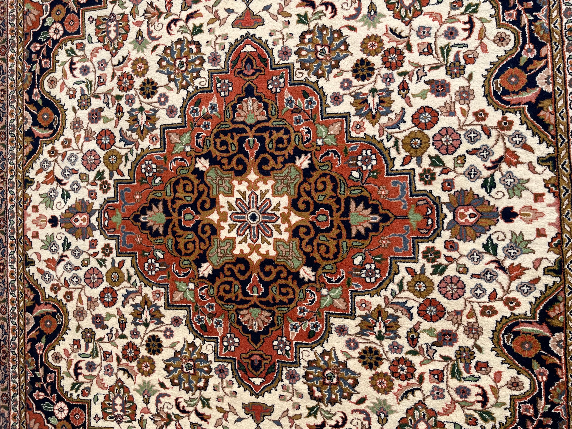 Vintage Large Persian Heriz Rug