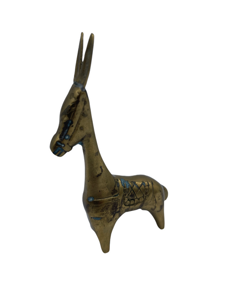 Antique Brass Donkey