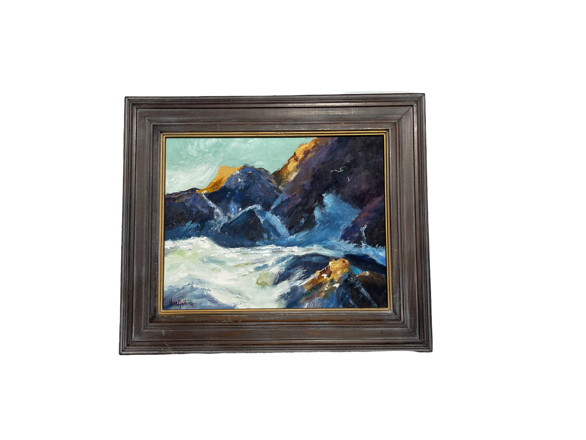 Mid Century Modern Seascape Painting