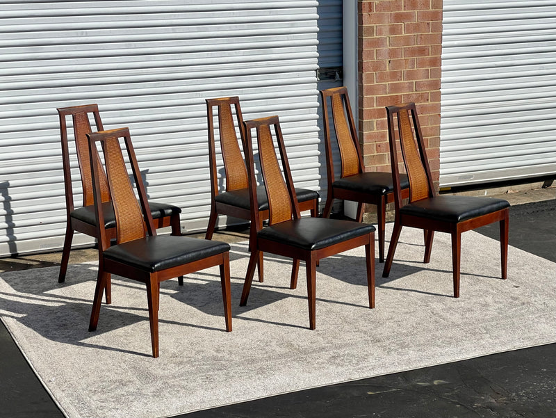 American of Martinsville Caned Dining Set