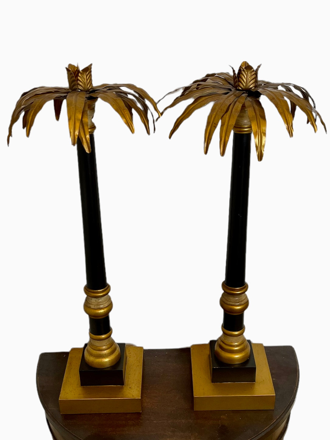 Hollywood Regency Gilt Candlesticks