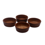 Danish Teak Petite Salt Serving Bowls