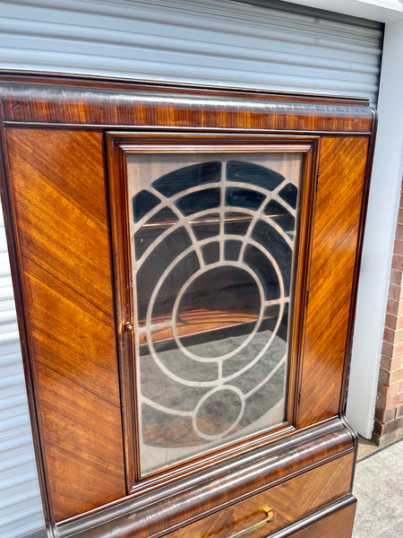 Art Deco Petite China Cabinet