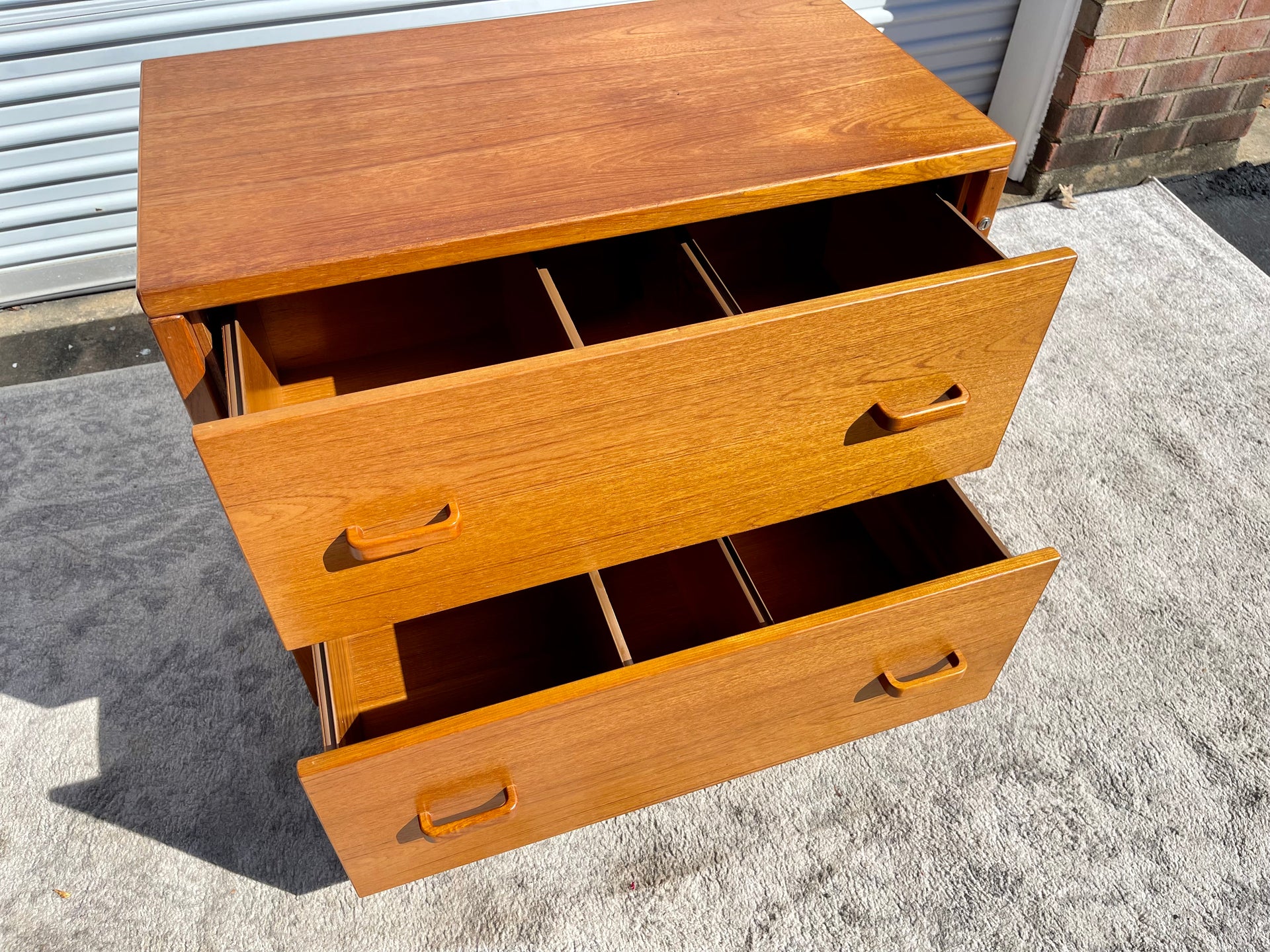Petite Teak Filing Cabinet