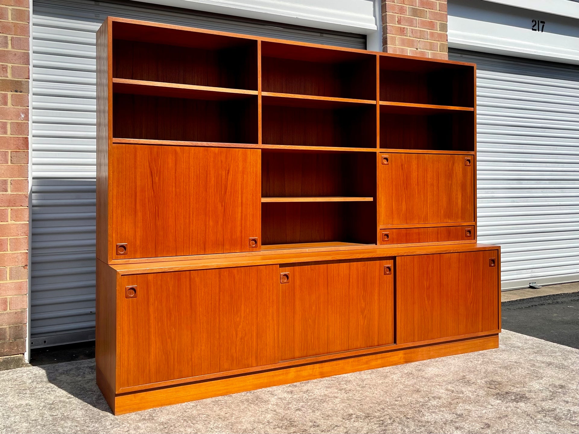 Danish Modern Teak Wall Unit