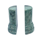 Green Marble Column Bookends