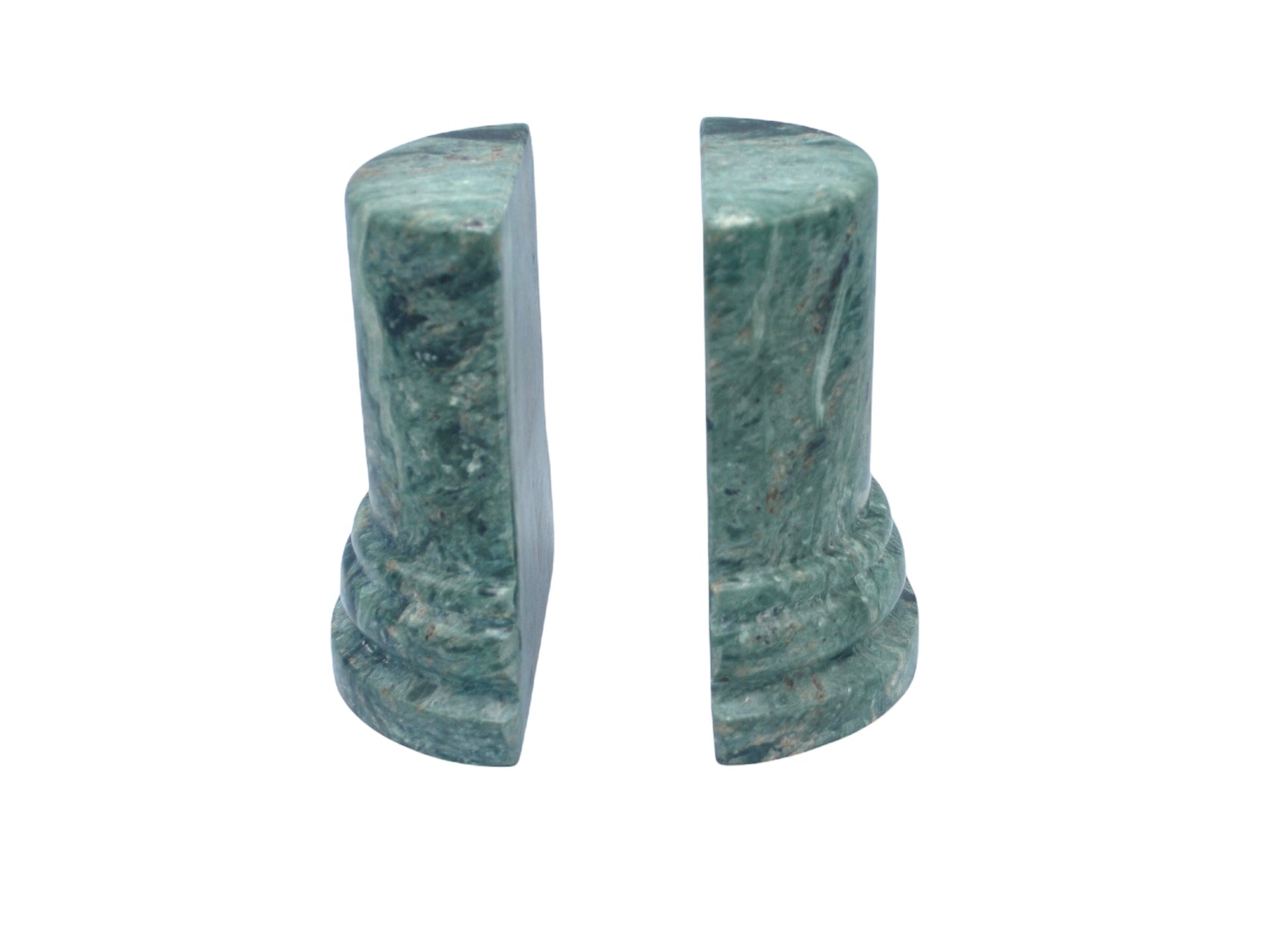 Green Marble Column Bookends
