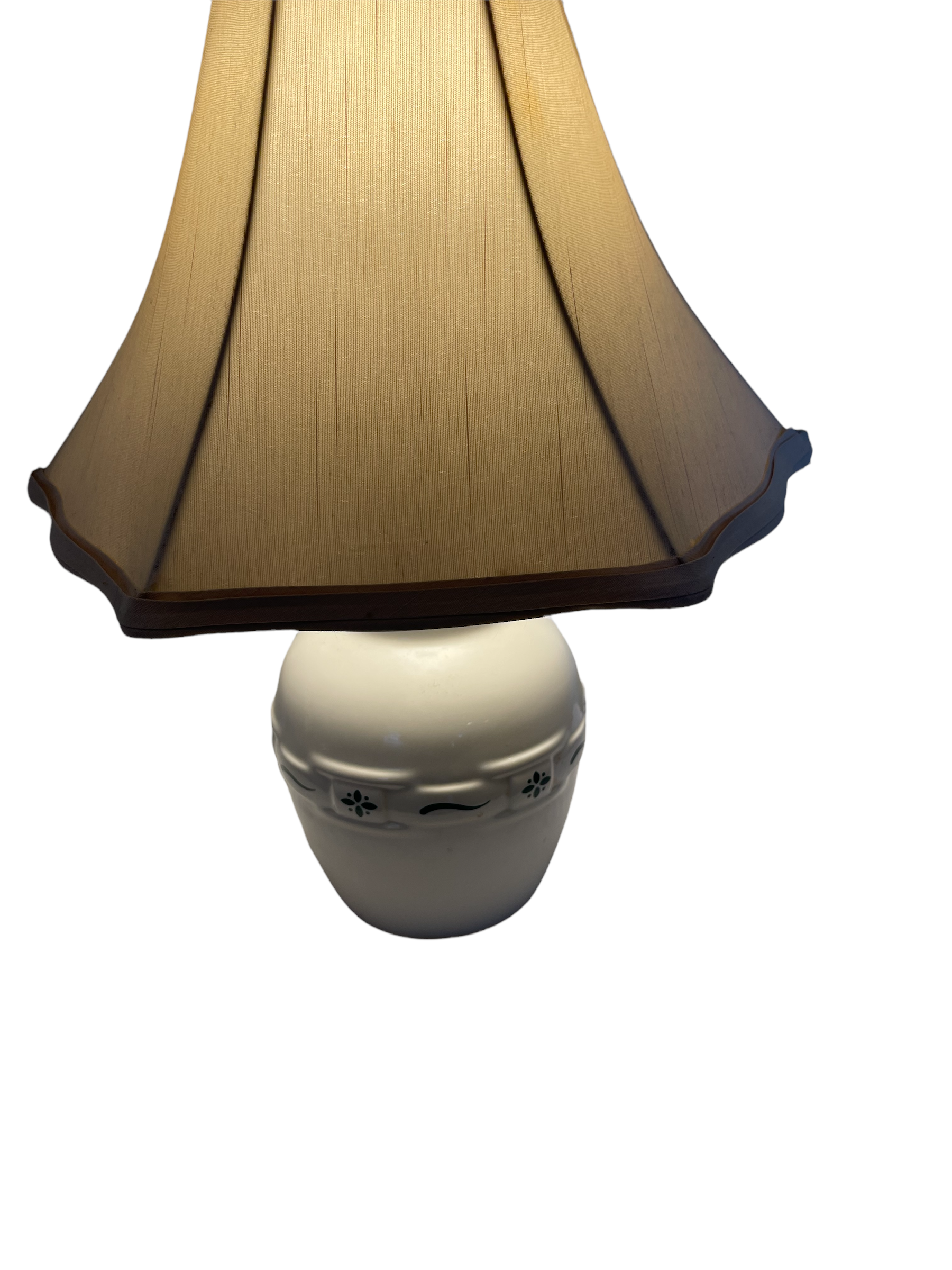 Longaberger Pottery Woven Traditions Small Table Lamp