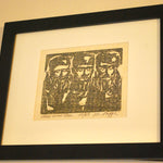 Tuffli Three Wise Men Signed Woodblock Prints (Black Frames)