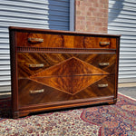Art Deco Lowboy Dresser with Mirror