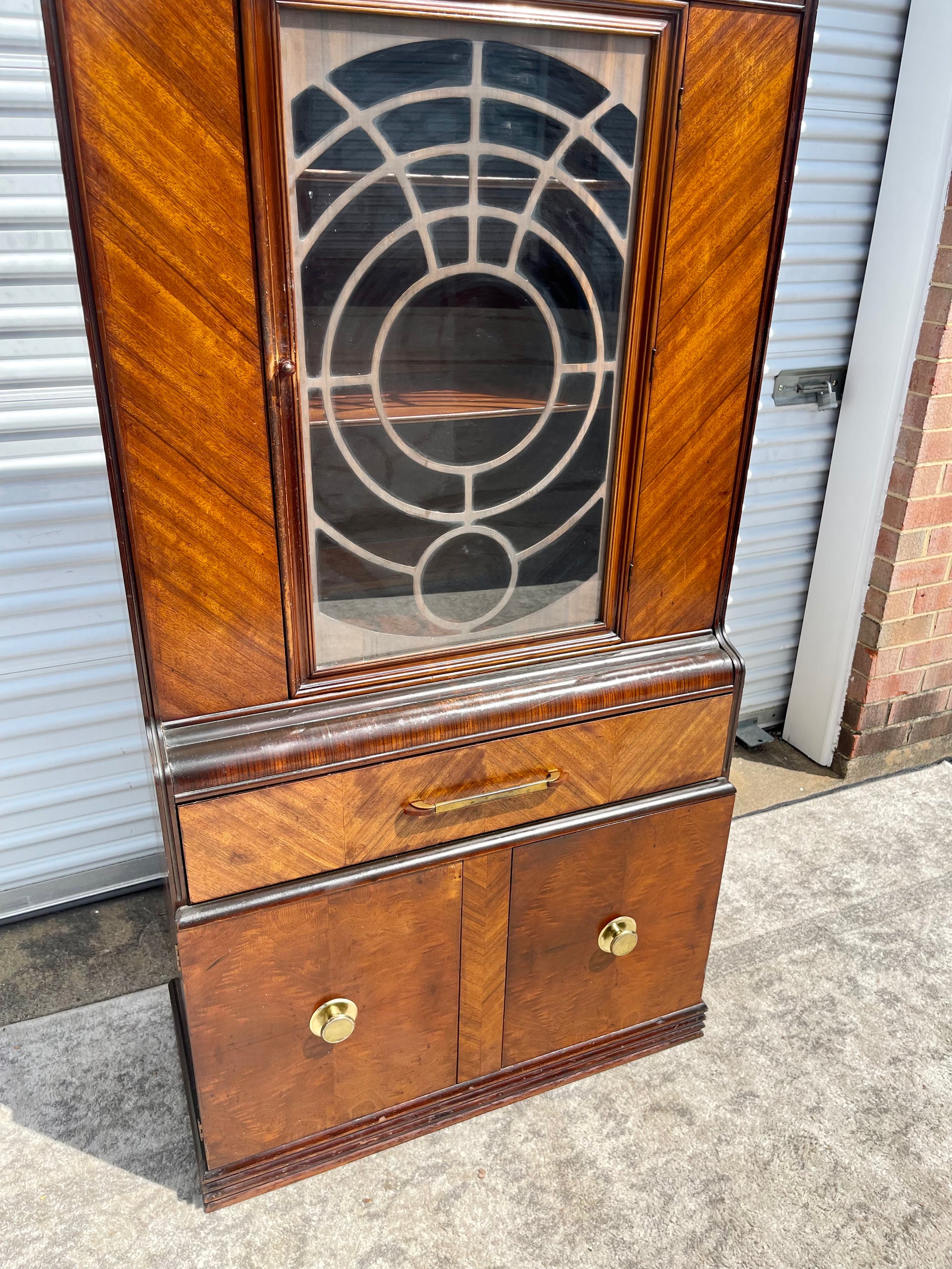 Art Deco Petite China Cabinet