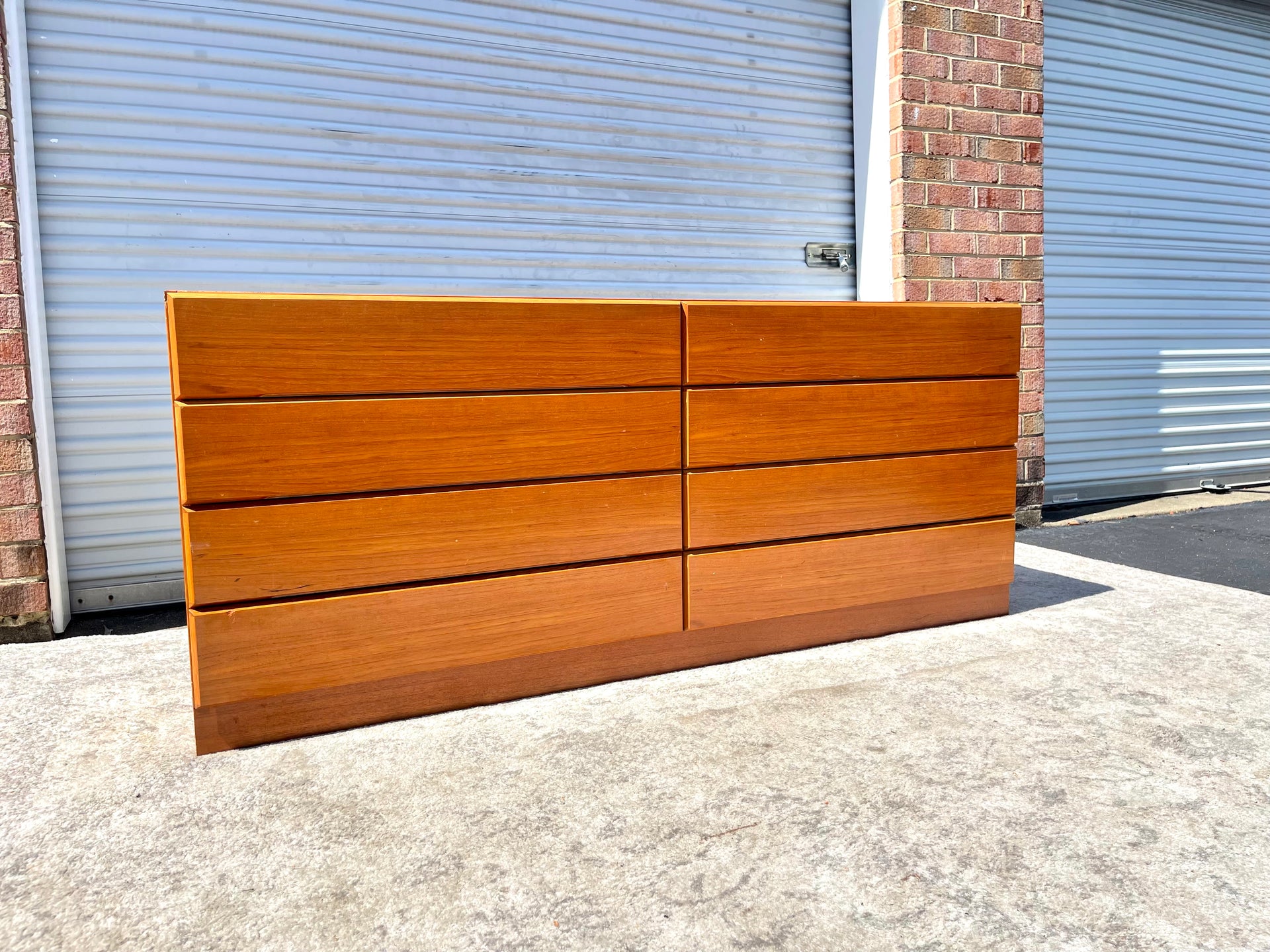 Danish Modern Teak Lowboy Dresser