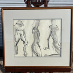 Nina Gelin-Meier Abstract Nude Trio Painting