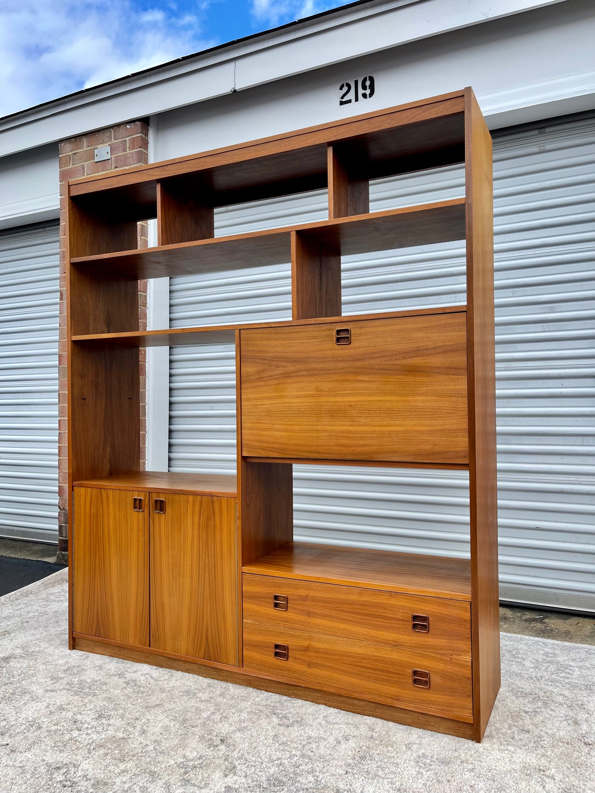 Mid Century Modern Danish Teak Bookcase