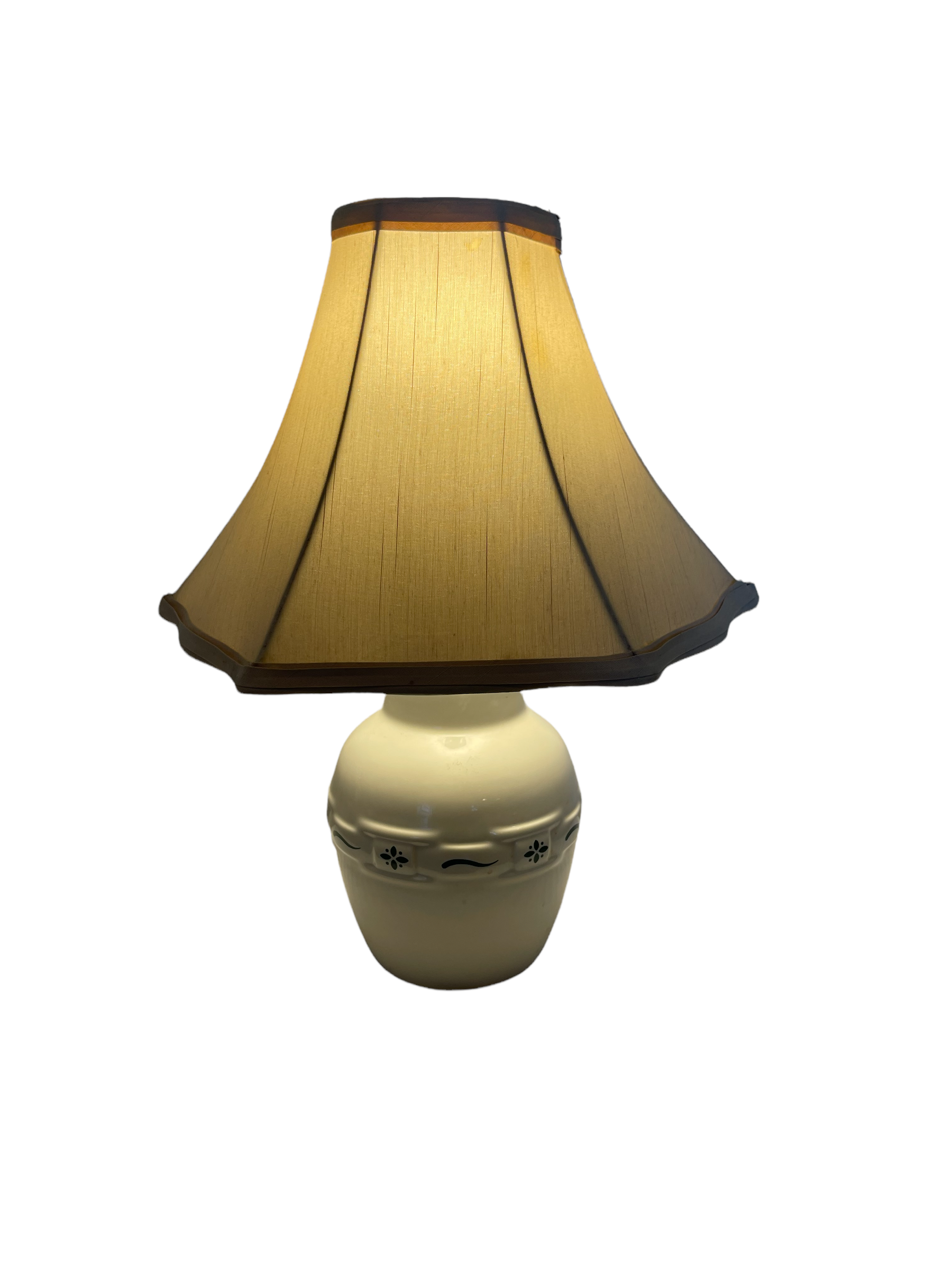 Longaberger Pottery Woven Traditions Small Table Lamp