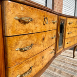 Baroque Antique Italian Burled Walnut Sideboard