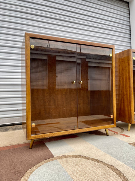 Mid Century Drexel Record or Media Cabinets