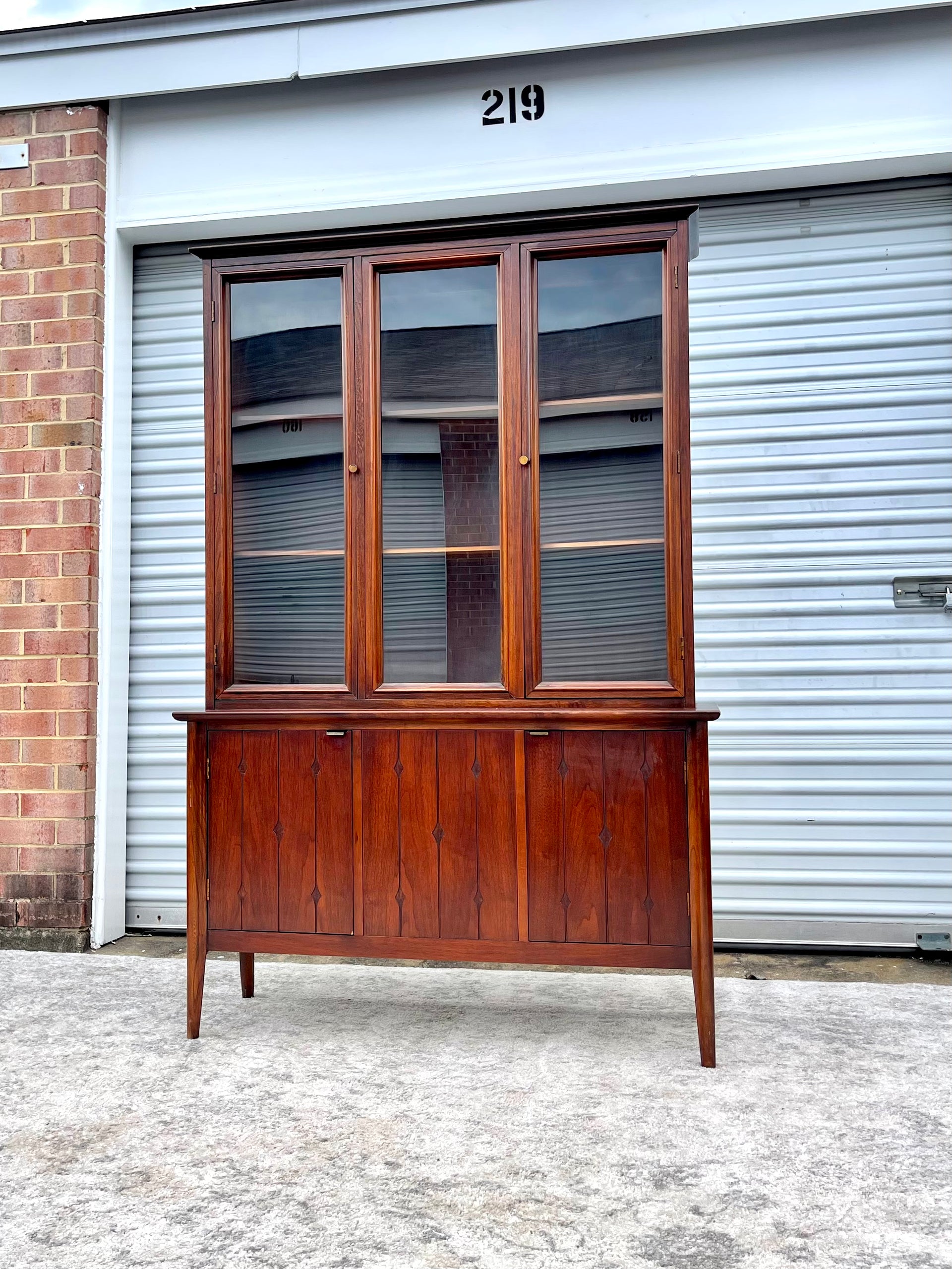 Mid Century Modern Petite China Cabinet
