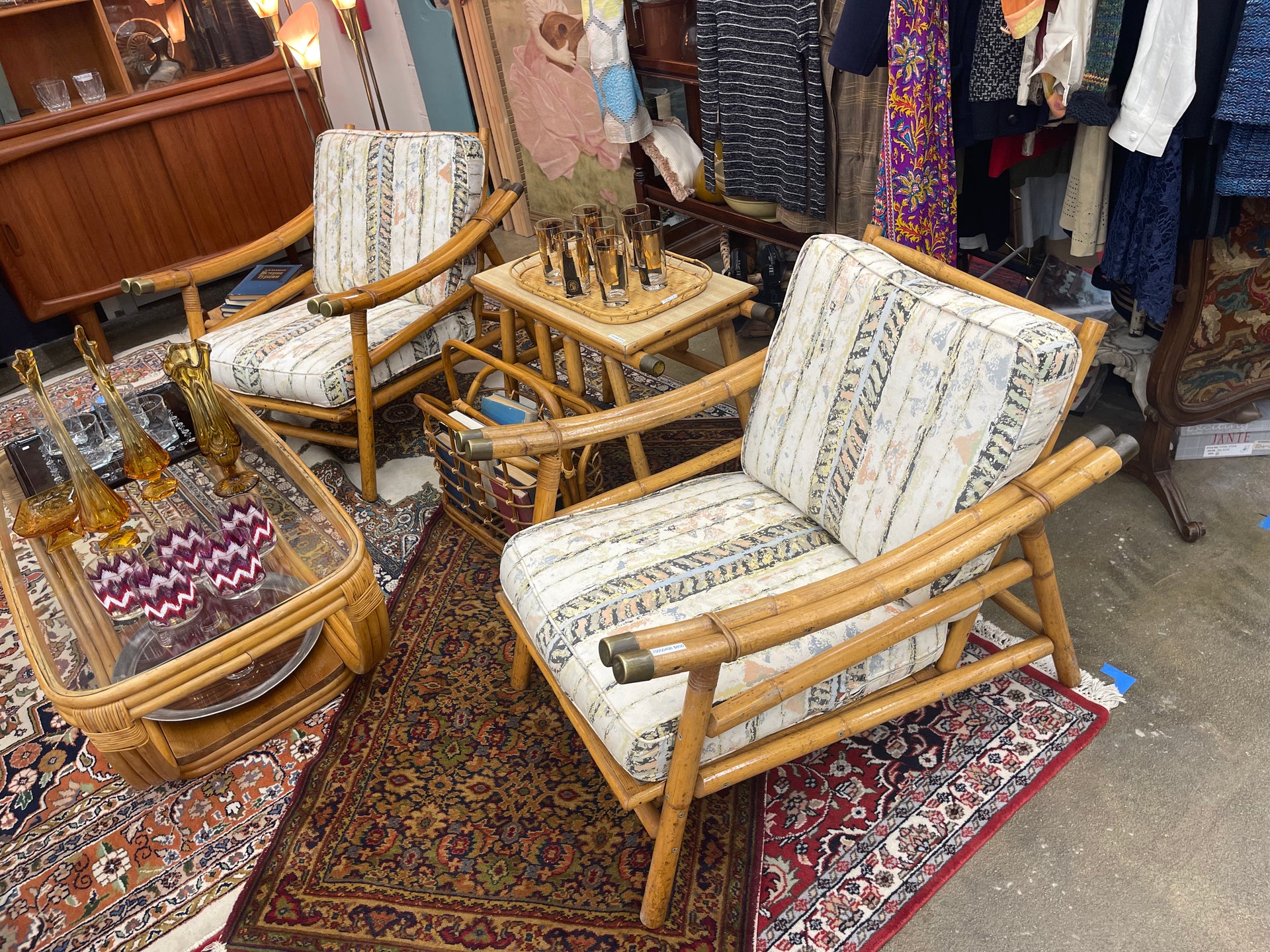 Ficks Reed Pagoda Bamboo Chairs