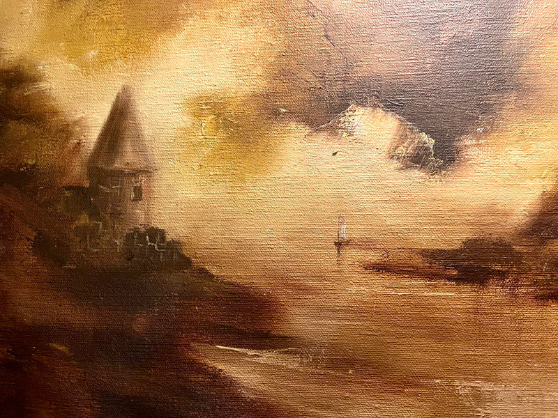 Tom Lieber Oil on Canvas Seascape