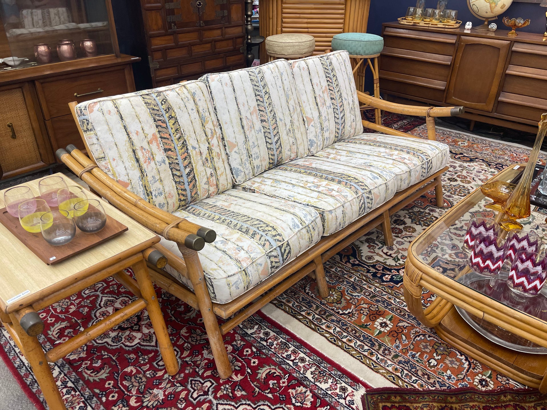 Ficks Reed Pagoda Bamboo Sofa