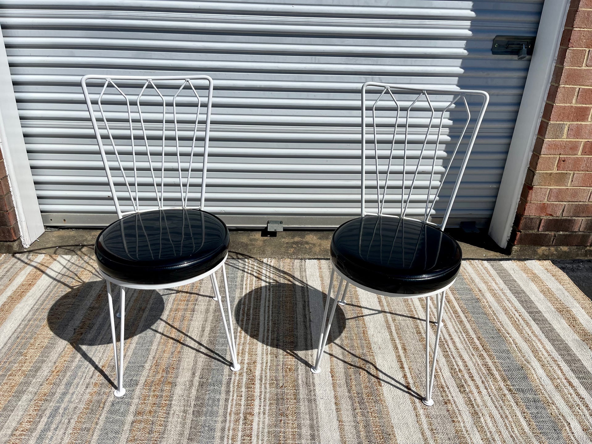 Antarreni Wrought Iron Chairs in the Style of Salterini