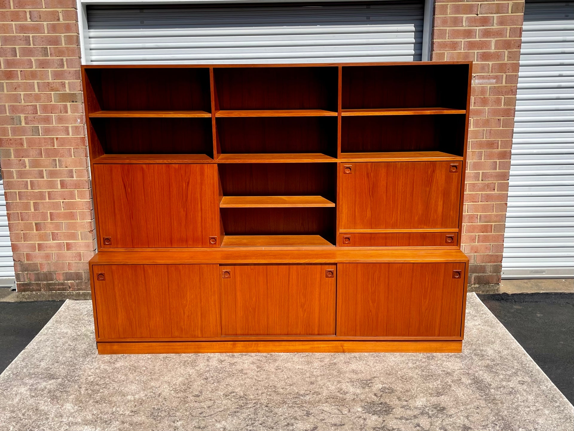 Danish Modern Teak Wall Unit