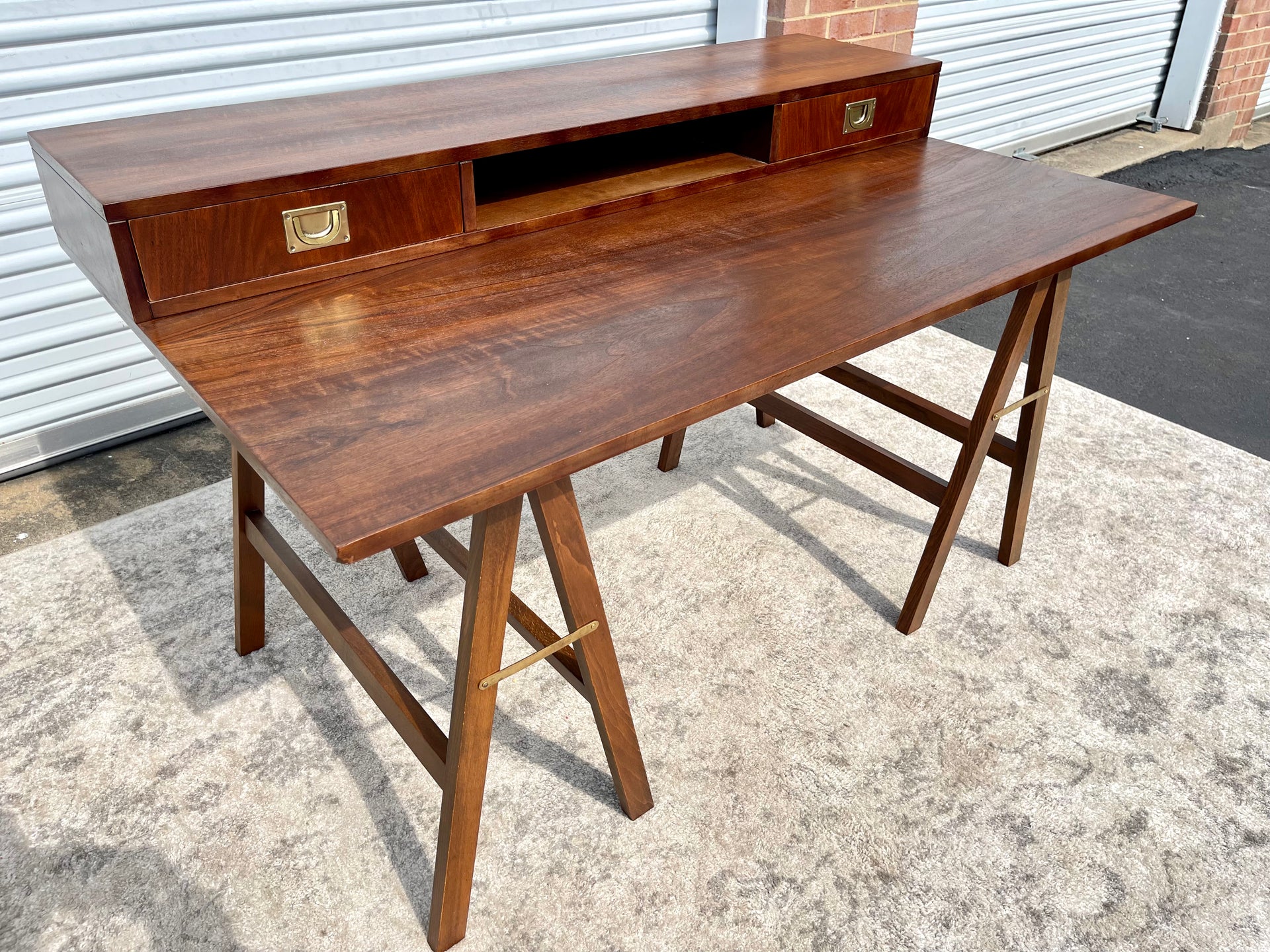Refinished Campaign Style Desk