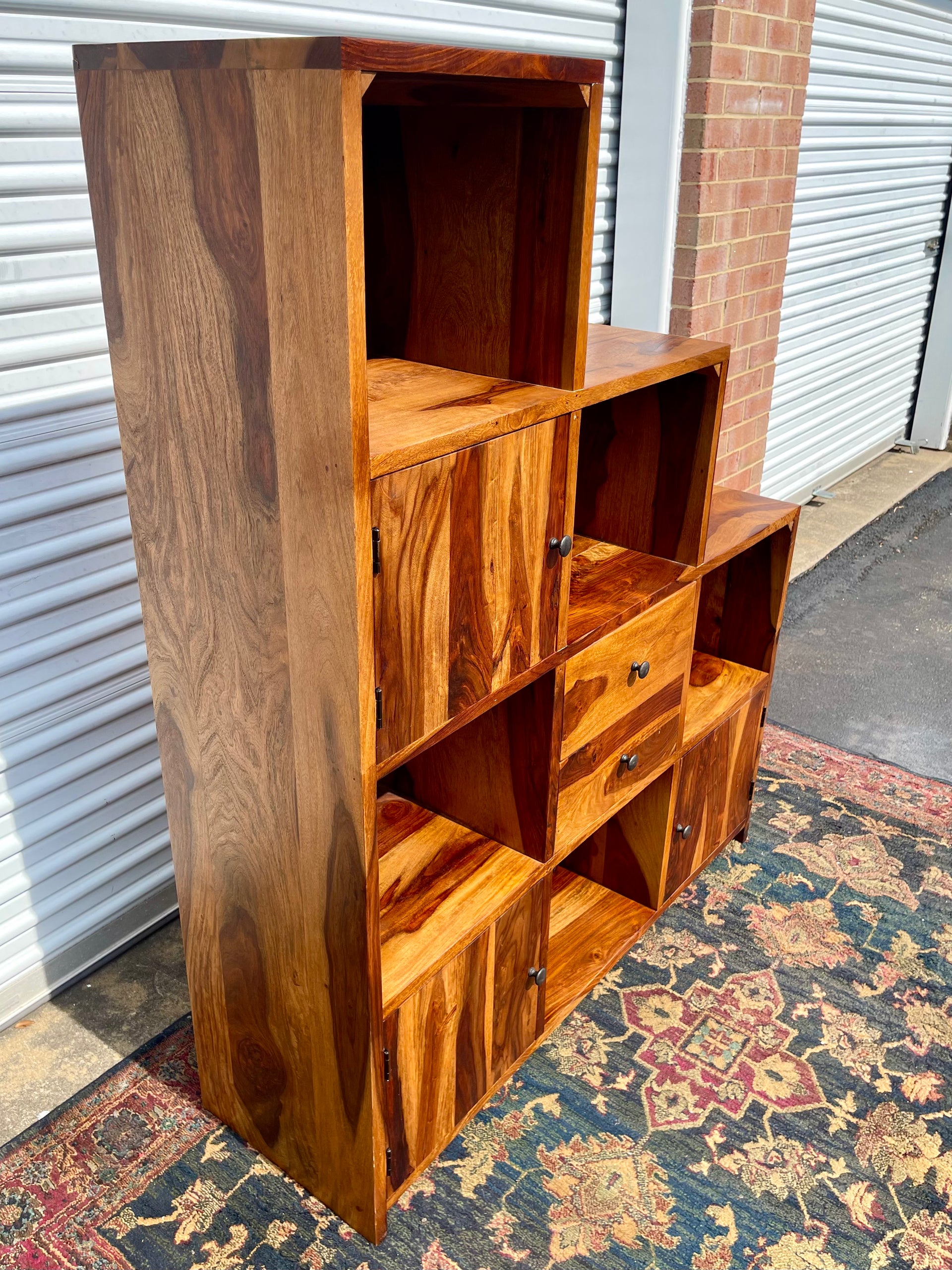Proctorville Rosewood Stair Step Cube Bookcase