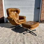 Charlton Century 21 Vintage Lounger Chair and Ottoman