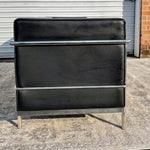 Le Corbusier LC3 Genuine Black Leather Sofa by Modway Furniture