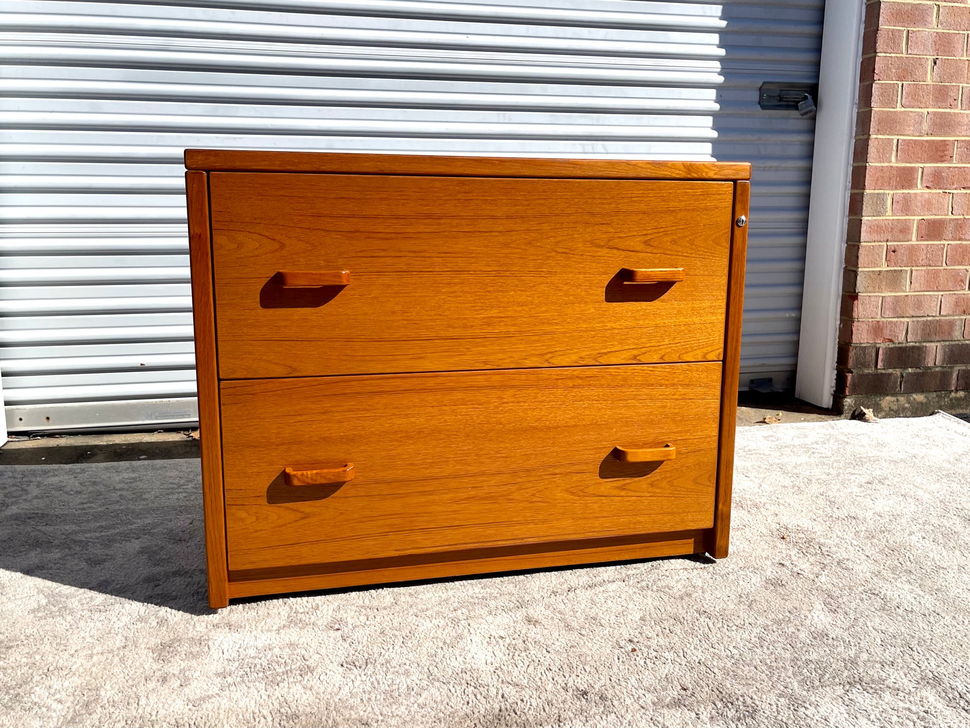Petite Teak Filing Cabinet