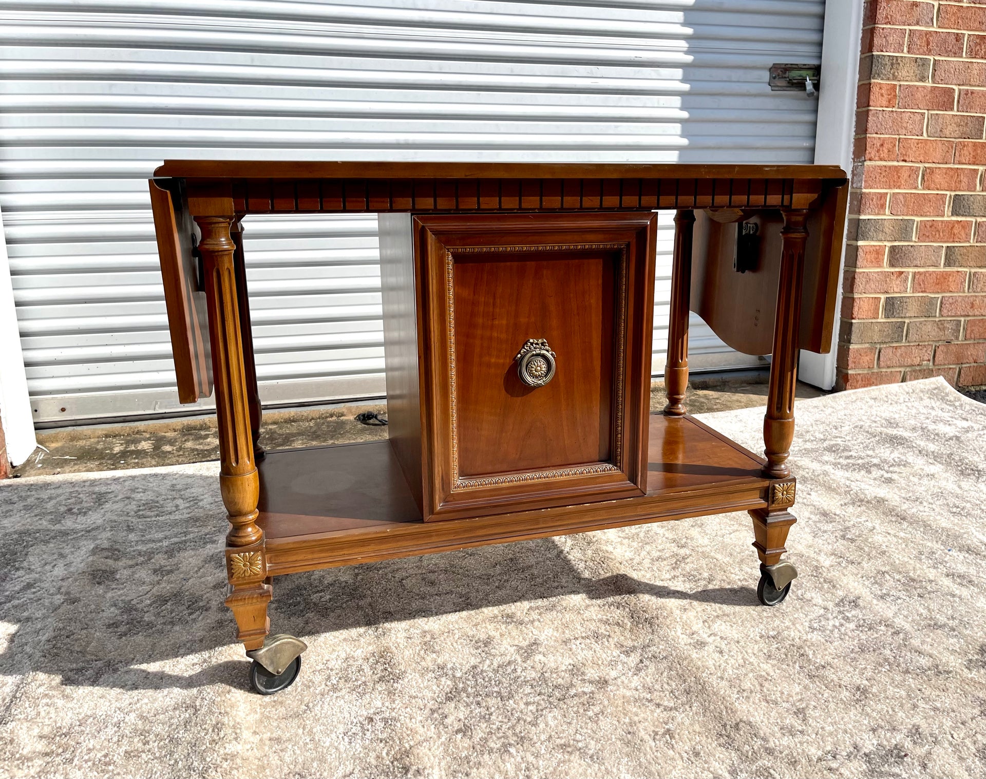 Vintage Bar Cart or Wheeled Server