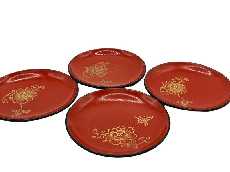 Vintage Japanese Lacquer Coasters