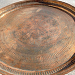 Indian Hand Hammered Copper Folding Table