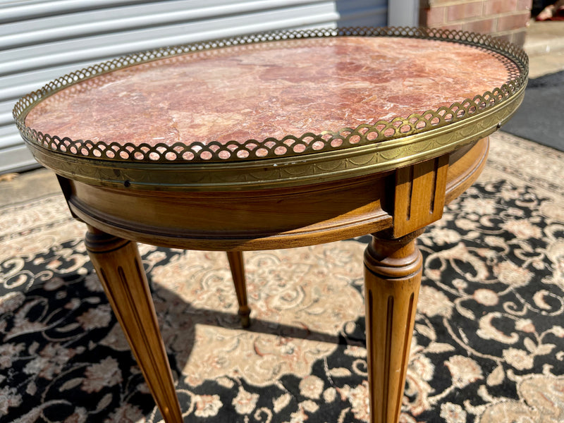 Authentic Italian Marble Louis XVI Style Occasional Table