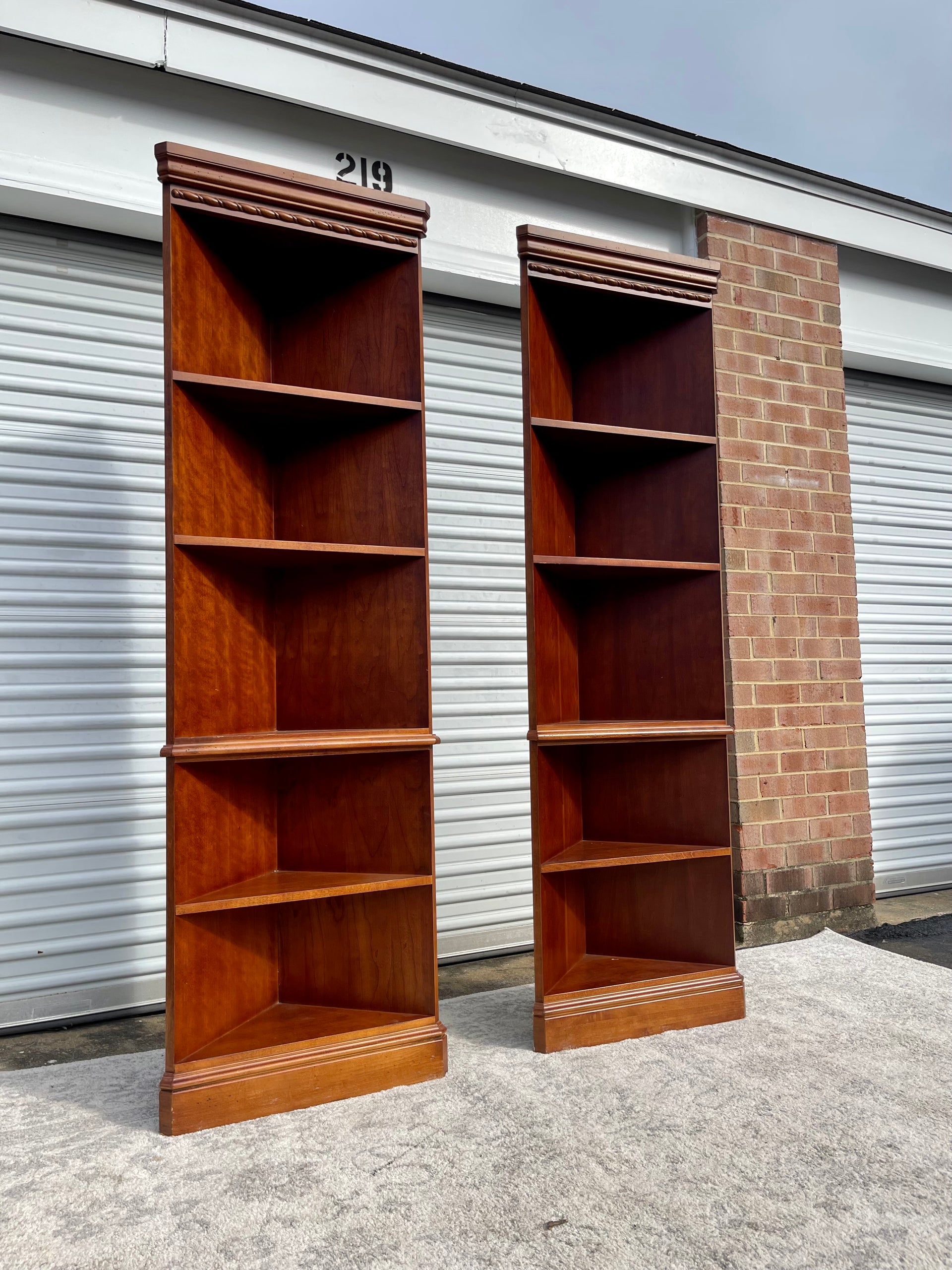 Hooker Furniture Co. Corner Bookcases