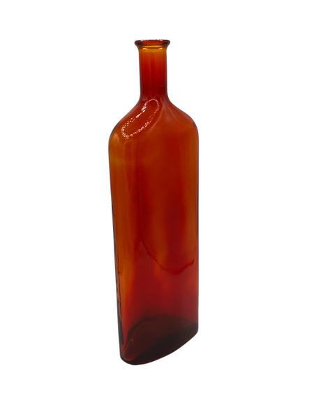 Mid Century Modern Red Glass Vase