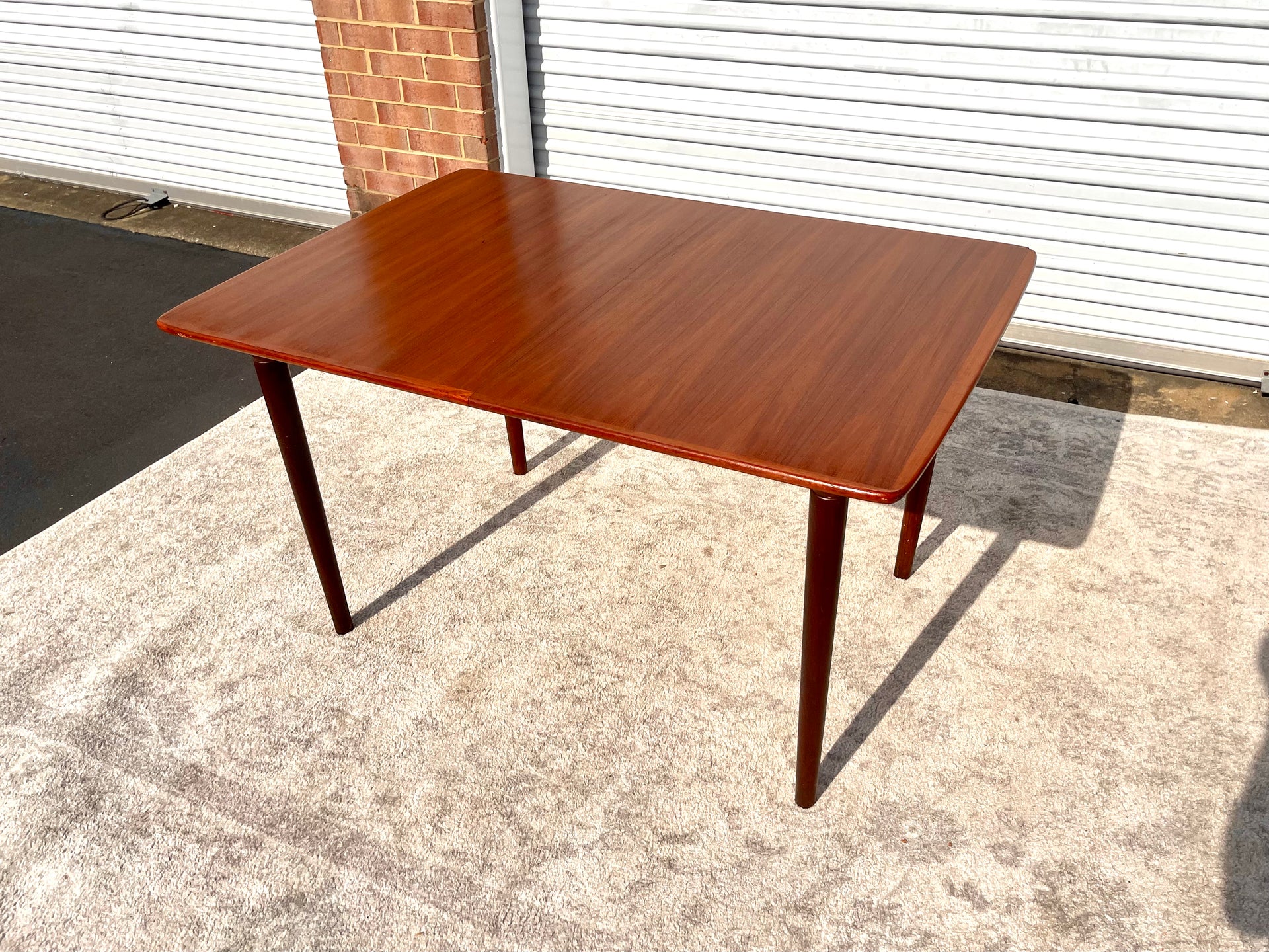 Refinished Danish Teak Dining Table