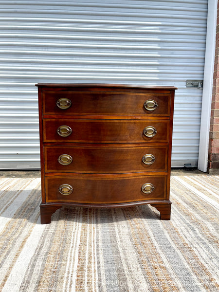 American Empire Leather Topped Chest of Drawers