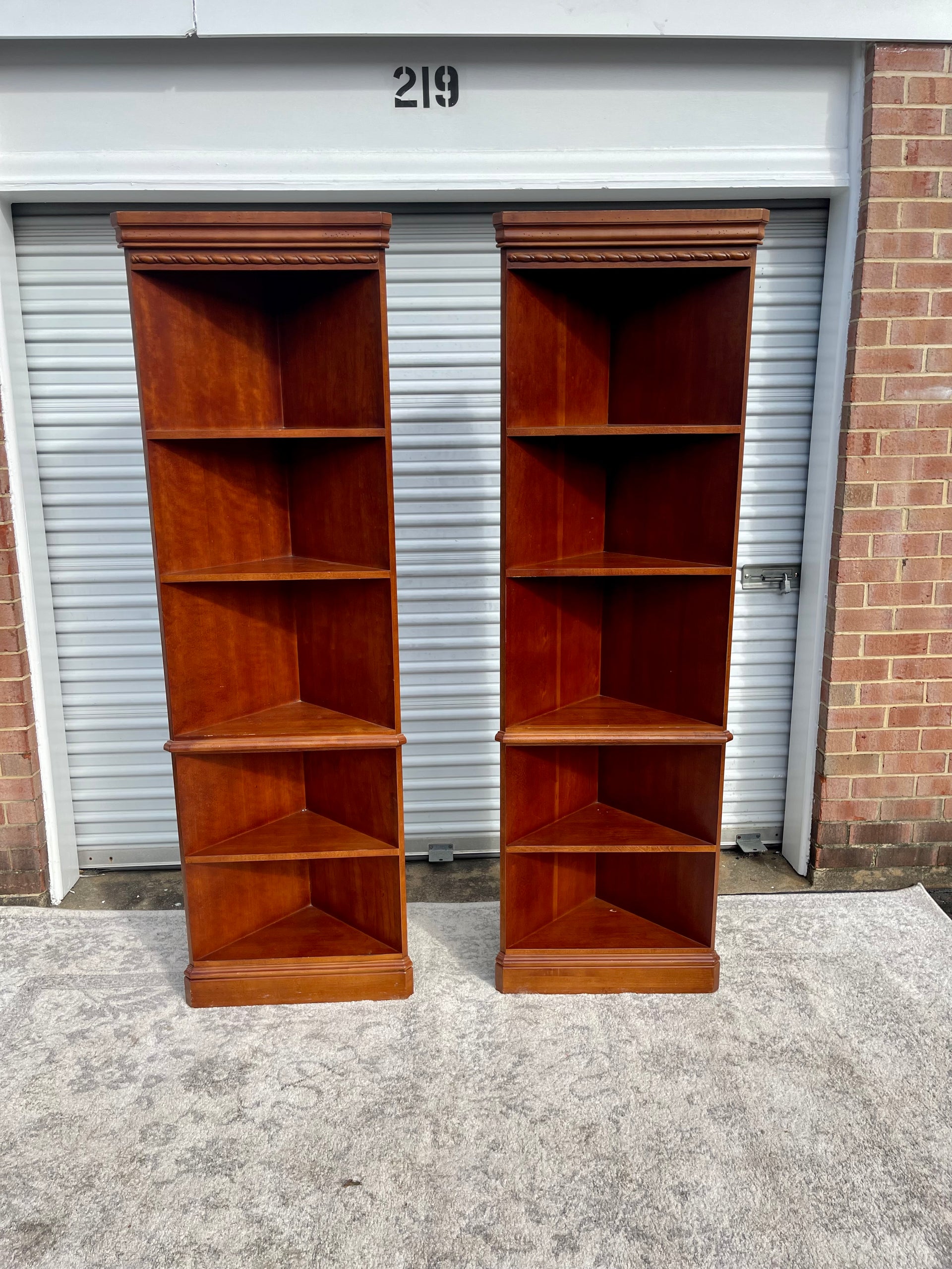 Hooker Furniture Co. Corner Bookcases