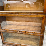 Antique Tiger Oak Four Stack Barrister Bookcase