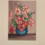 Small Oil on Canvas Flower Painting