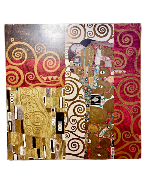 Gustav Klimt “The Embrace” Print on Board