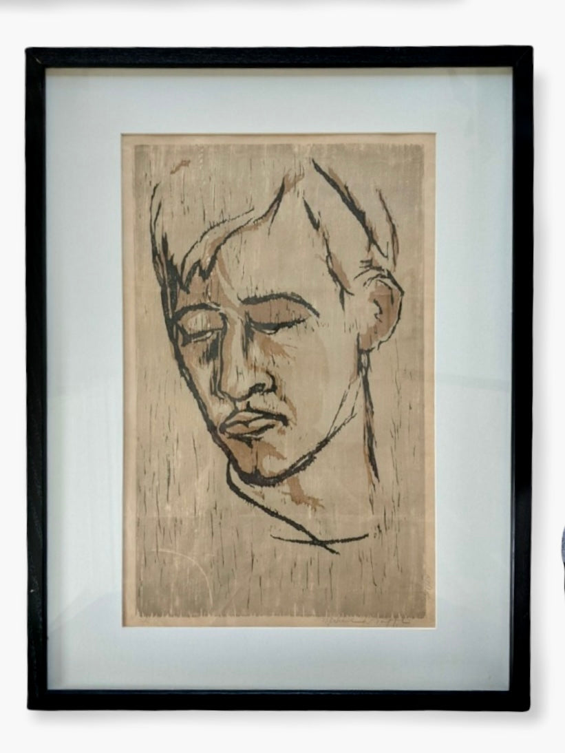 Tuffli Signed Woodblock Print Numbered 5/5