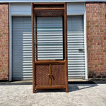 Bamboo and Rattan Boho Etagere